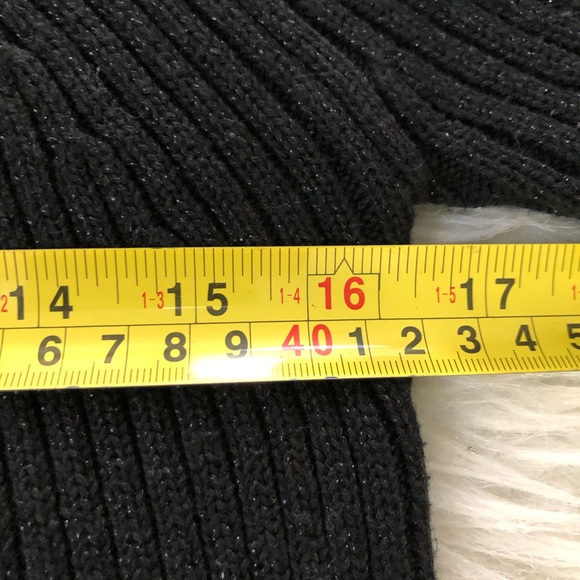 St. John’s Bay black mock neck sweater, Large - Picture 5 of 7